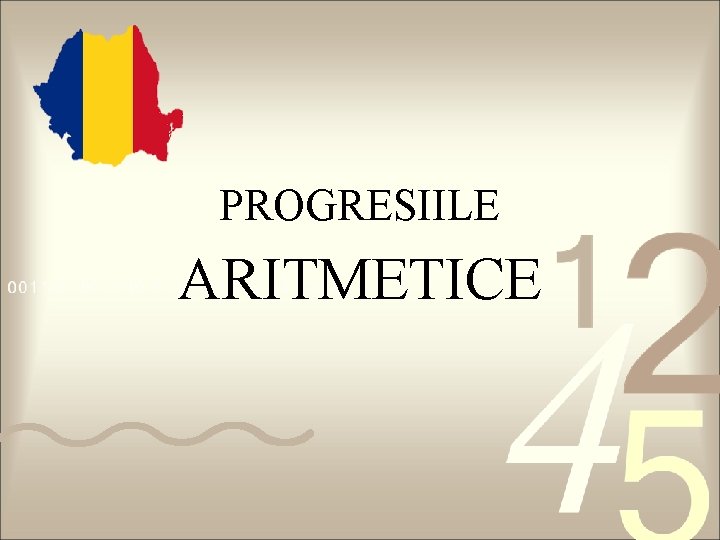 PROGRESIILE ARITMETICE 