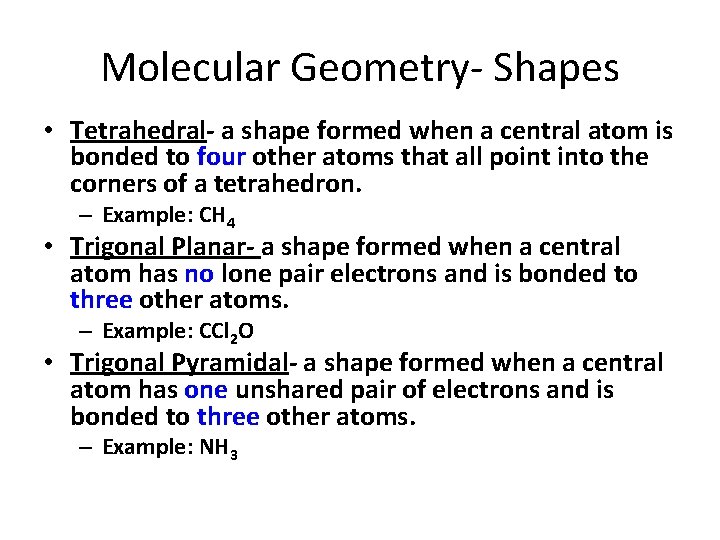 Lewis Structures Molecular Geometries Lewis Dot Diagrams Represent