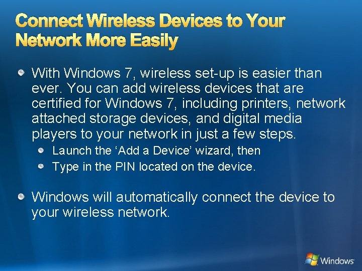 Connect Wireless Devices to Your Network More Easily With Windows 7, wireless set-up is