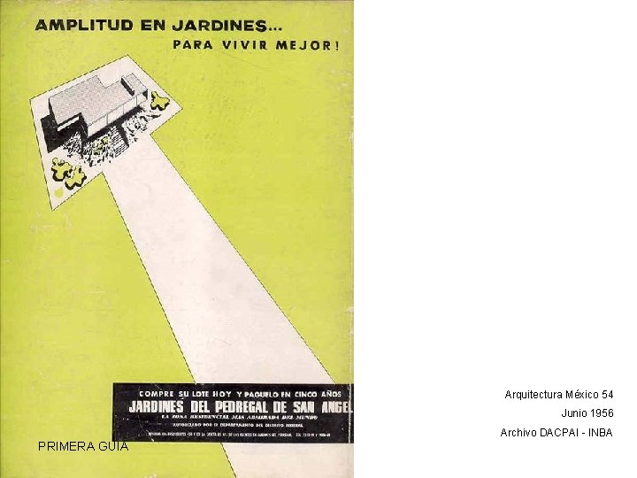 Arquitectura México 54 Junio 1956 Archivo DACPAI - INBA PRIMERA GUIA 