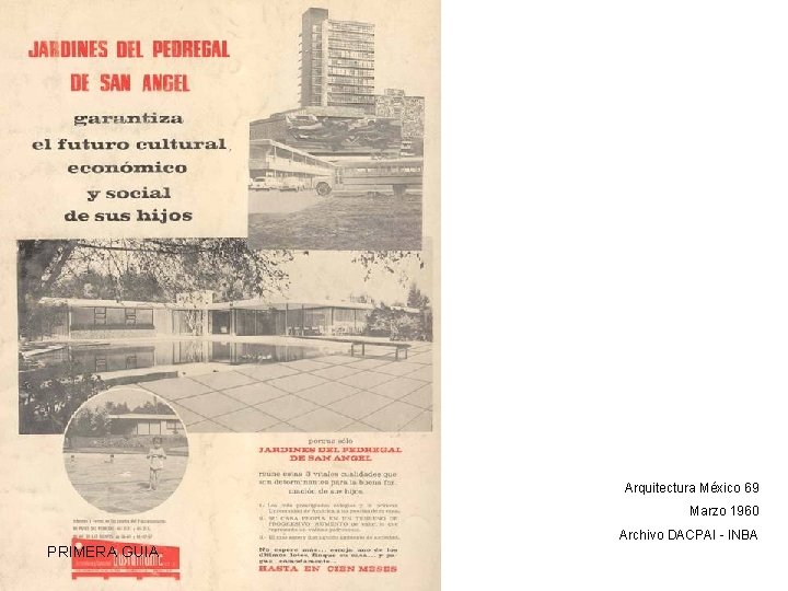 Arquitectura México 69 Marzo 1960 Archivo DACPAI - INBA PRIMERA GUIA 