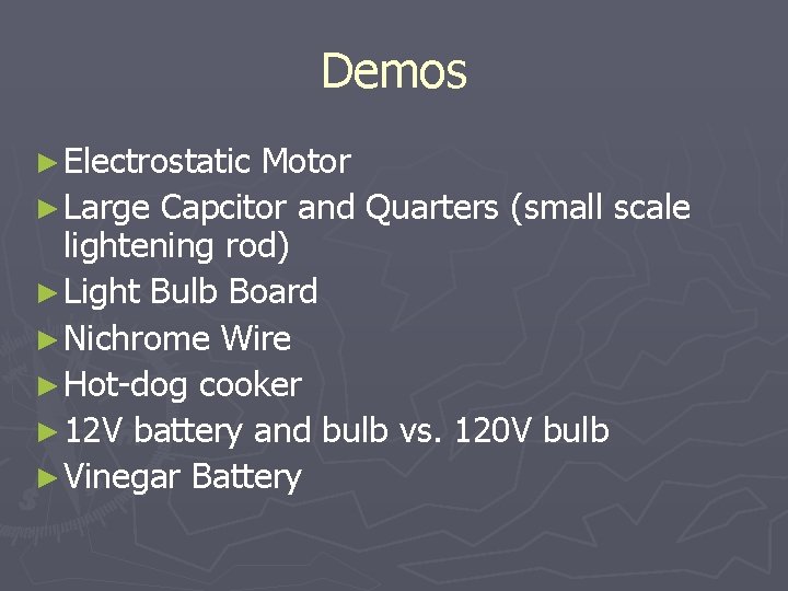 Demos ► Electrostatic Motor ► Large Capcitor and Quarters (small scale lightening rod) ►