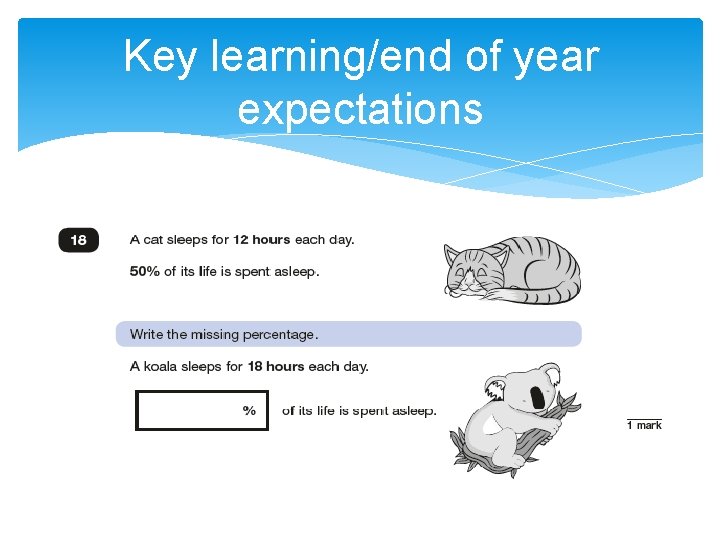 Key learning/end of year expectations 