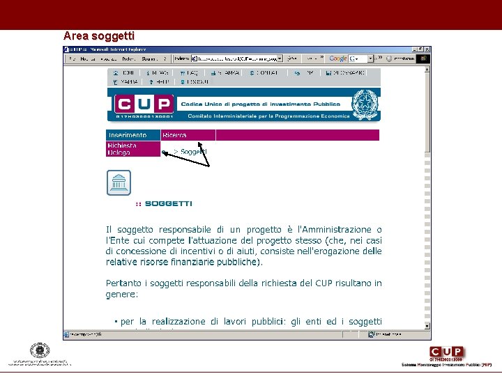 Area soggetti Area soggetti