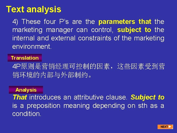 Text analysis 4) These four P’s are the parameters that the marketing manager can