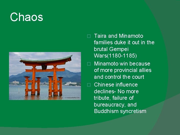 Chaos Taira and Minamoto families duke it out in the brutal Gempei Wars(1180 -1185)