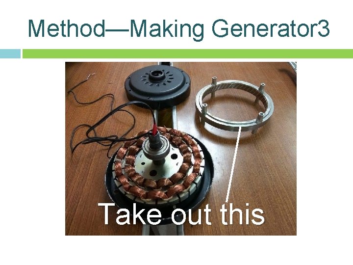 Method—Making Generator 3 Take out this Method—Making Generator 3 Take out this