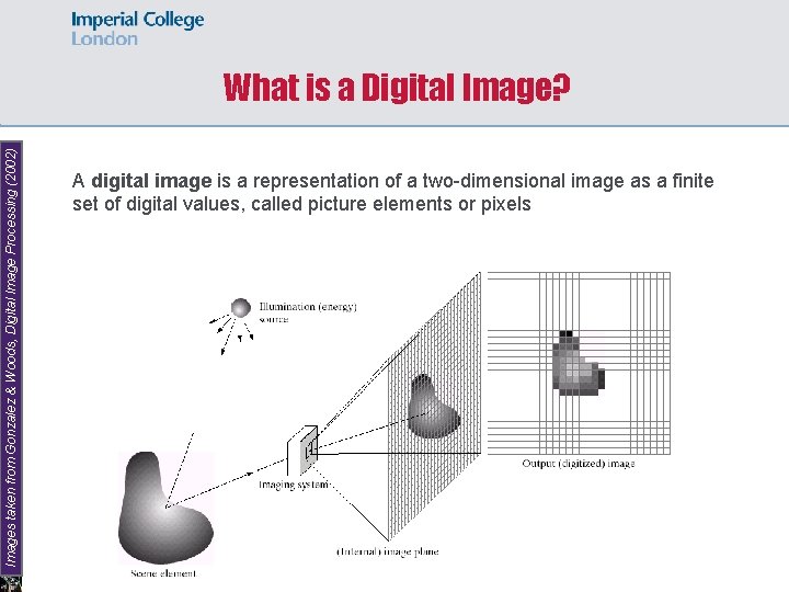 Images taken from Gonzalez & Woods, Digital Image Processing (2002) What is a Digital