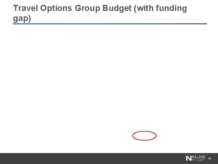Travel Options Group Budget (with funding gap) 20 