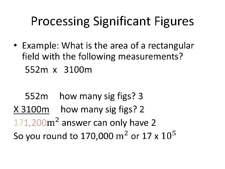 Processing Significant Figures • 