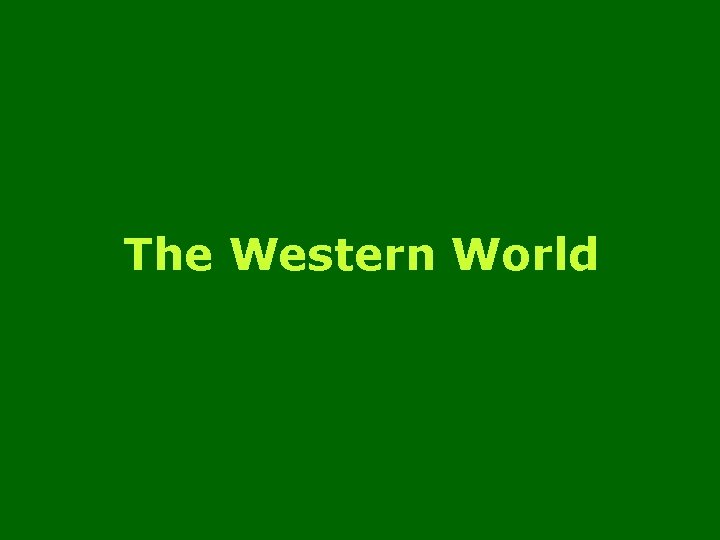 The Western World 