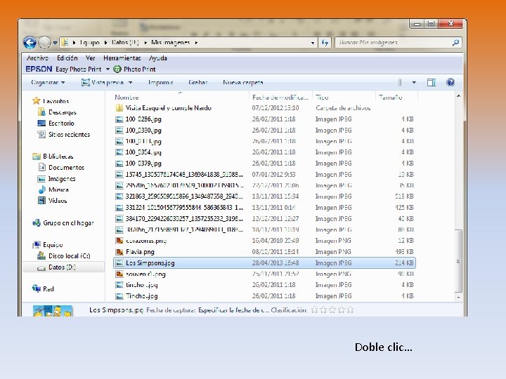 Doble clic… 