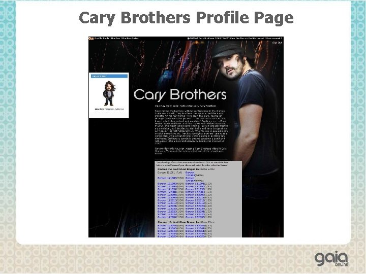 Cary Brothers Profile Page 