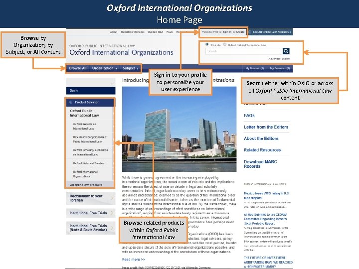 Oxford International Organizations Home Page Browse by Organization, by Subject, or All Content Sign