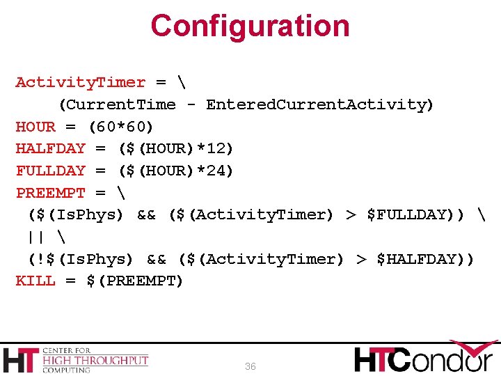 Configuration Activity. Timer =  (Current. Time - Entered. Current. Activity) HOUR = (60*60)