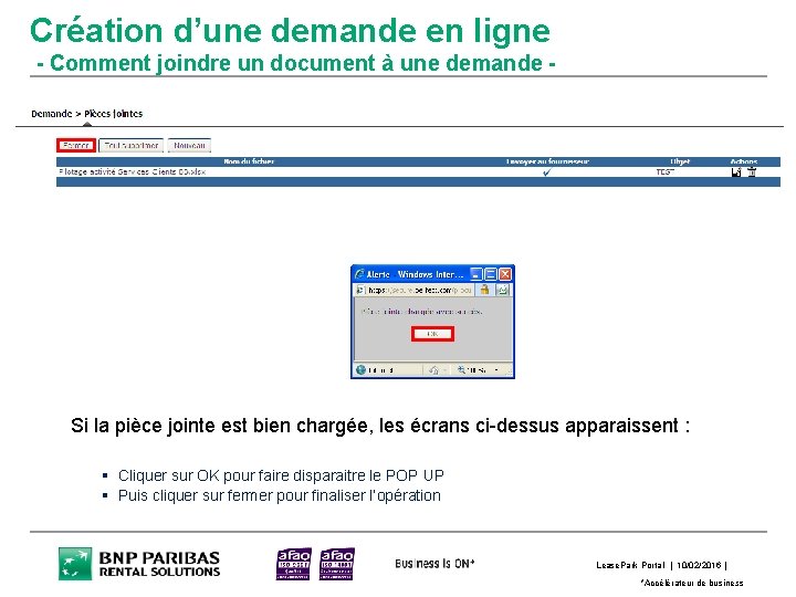 Création d’une demande en ligne - Comment joindre un document à une demande -