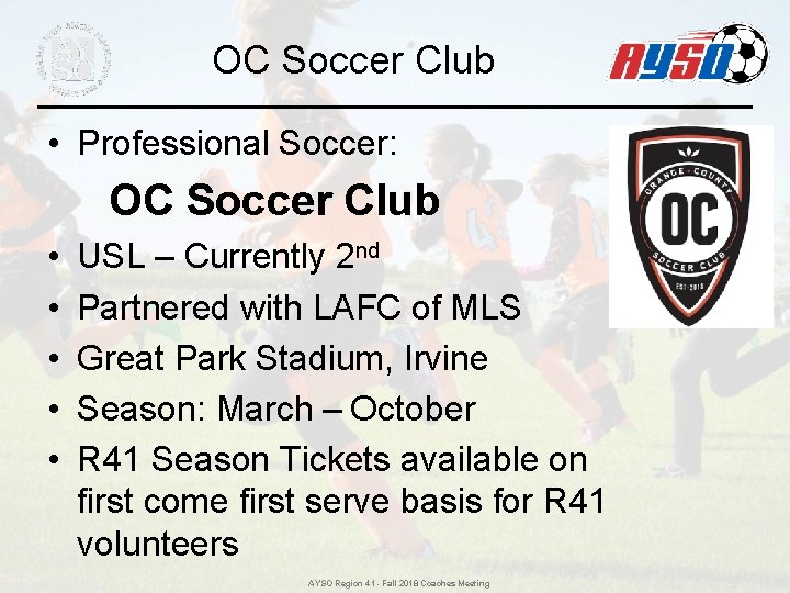 OC Soccer Club • Professional Soccer: OC Soccer Club • • • USL – OC Soccer Club • Professional Soccer: OC Soccer Club • • • USL –