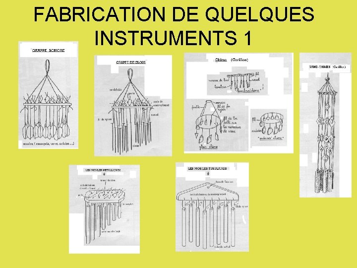 FABRICATION DE QUELQUES INSTRUMENTS 1 