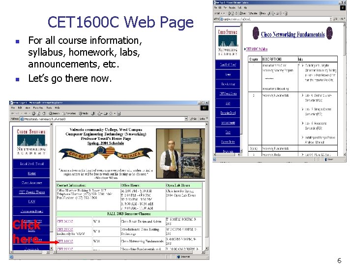 CET 1600 C Web Page n n For all course information, syllabus, homework, labs,
