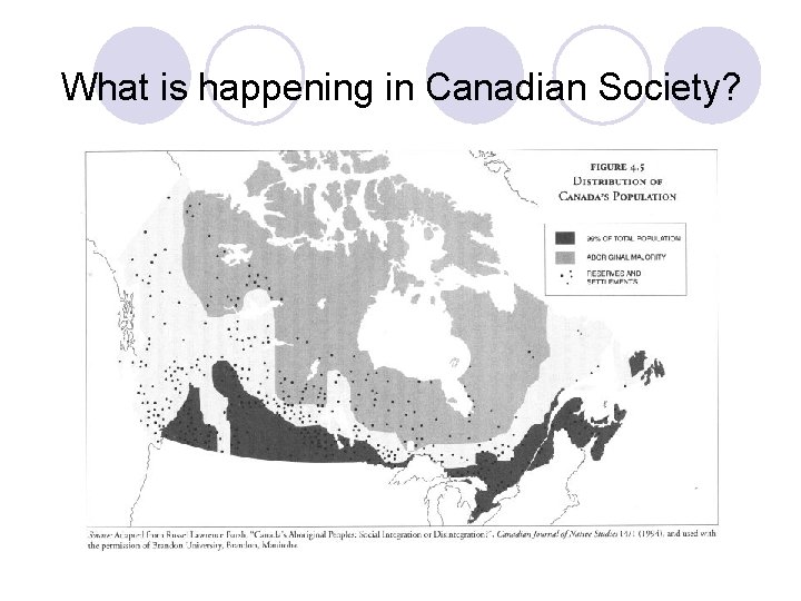 What is happening in Canadian Society? 