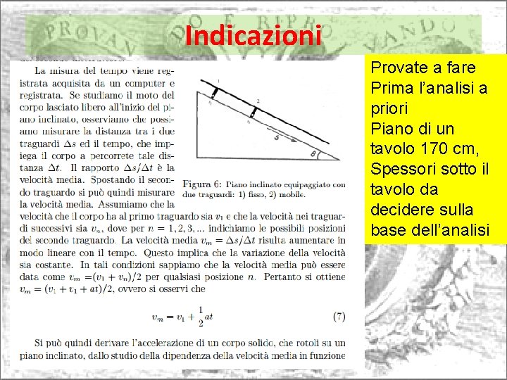 Indicazioni Provate a fare Prima l’analisi a priori Piano di un tavolo 170 cm,