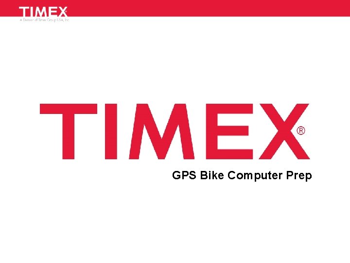 GPS Bike Computer Prep 