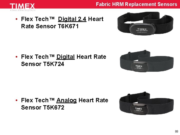 Fabric HRM Replacement Sensors • Flex Tech™ Digital 2. 4 Heart Rate Sensor T