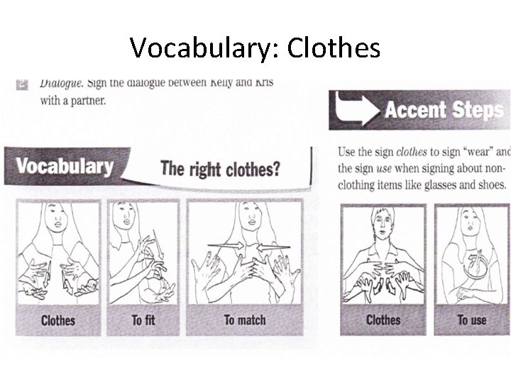 Vocabulary: Clothes 