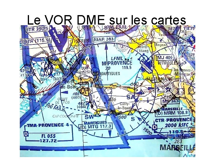 Le VOR DME sur les cartes 