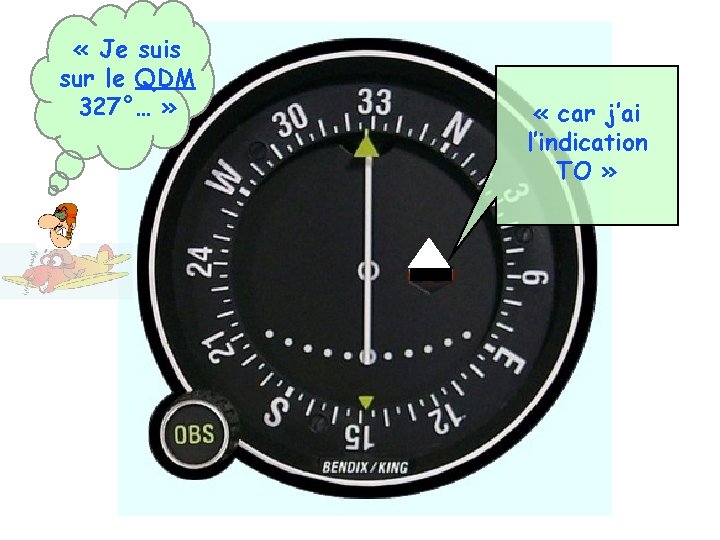  « Je suis sur le QDM 327°… » « car j’ai l’indication TO