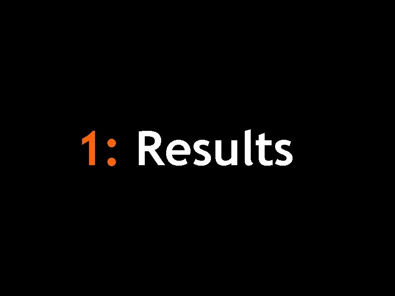 1: Results 