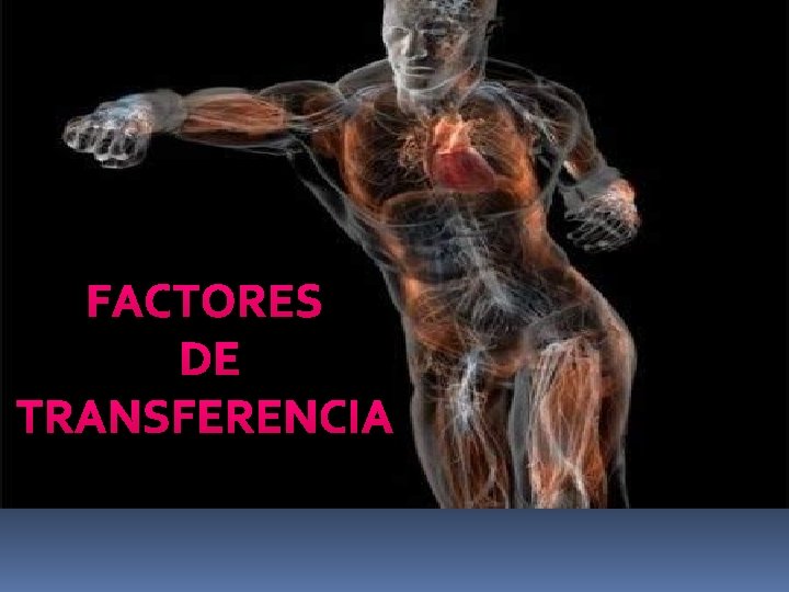 FACTORES DE TRANSFERENCIA 