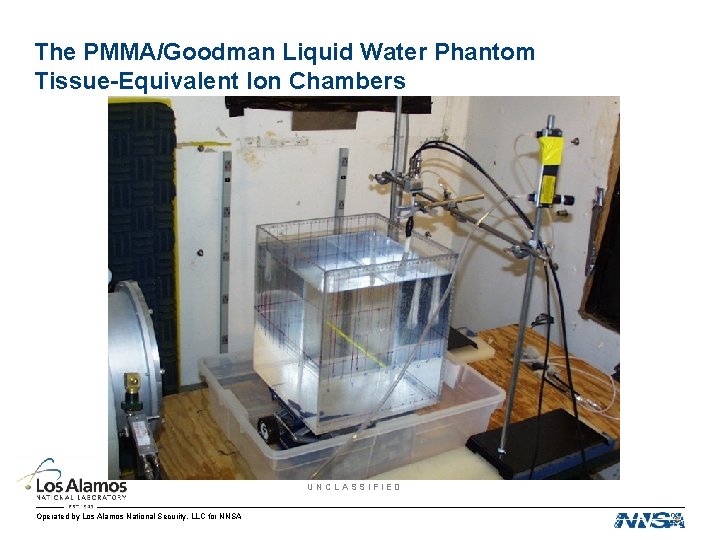 The PMMA/Goodman Liquid Water Phantom Tissue-Equivalent Ion Chambers UNCLASSIFIED LANS Company Sensitive — unauthorized