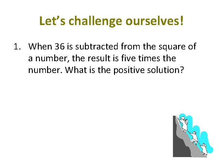 Aim How Do We Use Quadratic Equations To