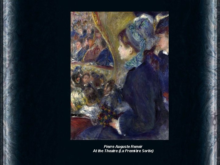 Pierre Auguste Renoir At the Theatre (La Première Sortie) 