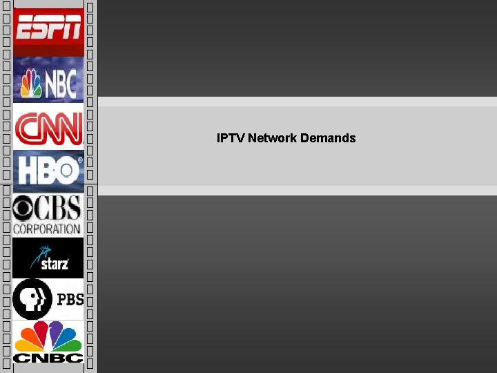 IPTV Network Demands 10 © 2006 Found ry IPTV Network Demands 10 © 2006 Found ry