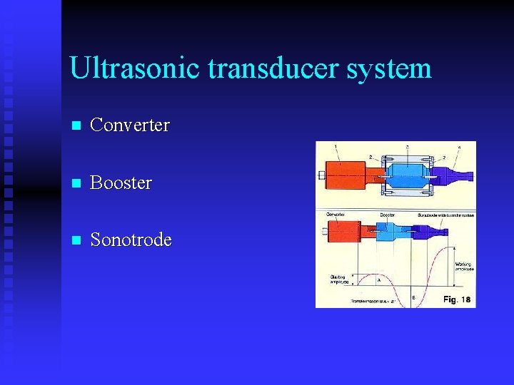 Ultrasonic transducer system n Converter n Booster n Sonotrode 