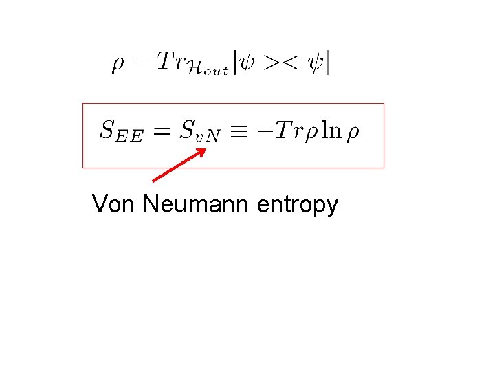 Von Neumann entropy 