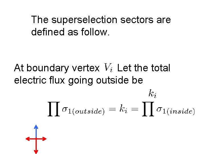 The superselection sectors are defined as follow. At boundary vertex Let the total electric