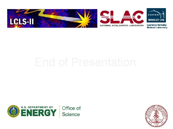 End of Presentation 