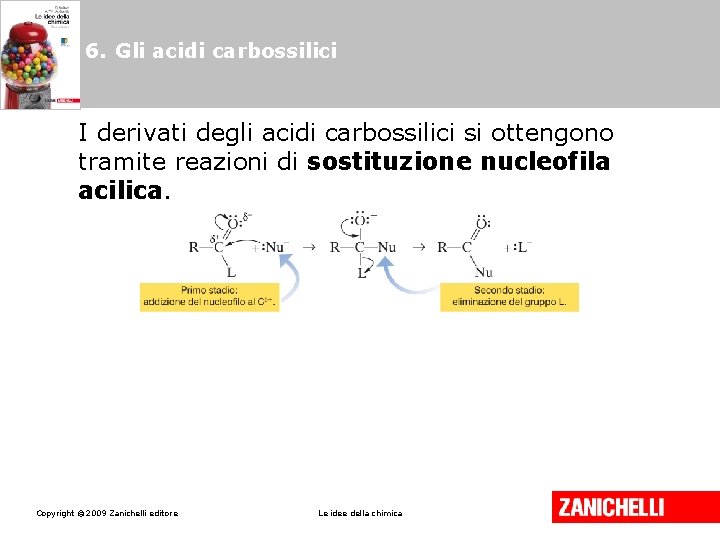 6. Gli acidi carbossilici I derivati degli acidi carbossilici si ottengono tramite reazioni di 6. Gli acidi carbossilici I derivati degli acidi carbossilici si ottengono tramite reazioni di
