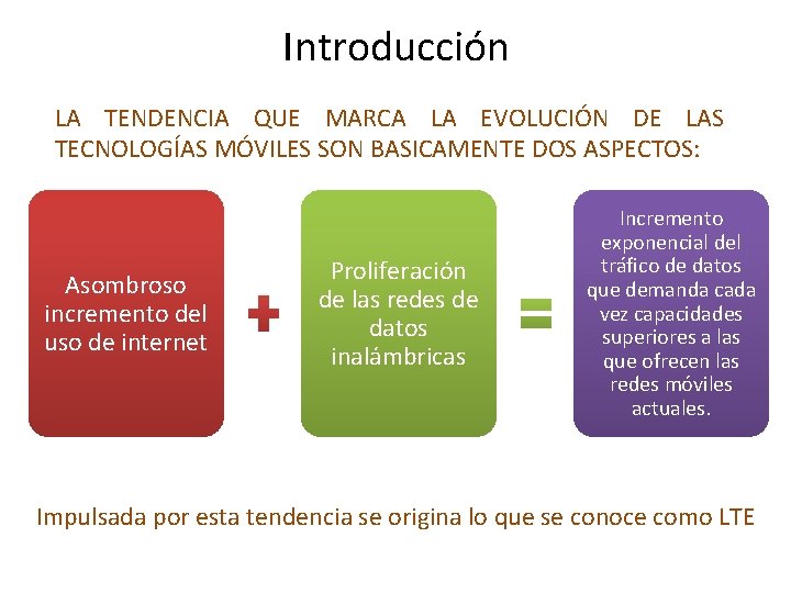 Introducción LA TENDENCIA QUE MARCA LA EVOLUCIÓN DE LAS TECNOLOGÍAS MÓVILES SON BASICAMENTE DOS