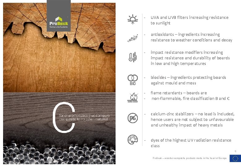 - UVA and UVB filters increasing resistance to sunlight - antioxidants – ingredients increasing - UVA and UVB filters increasing resistance to sunlight - antioxidants – ingredients increasing