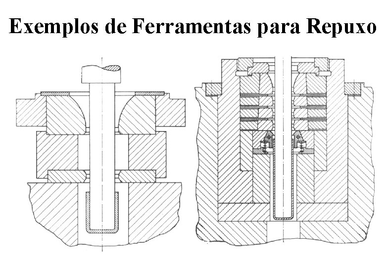 Exemplos de Ferramentas para Repuxo Exemplos de Ferramentas para Repuxo
