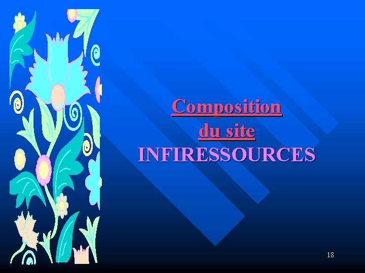 Composition du site INFIRESSOURCES 18 