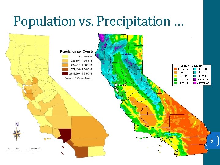 Population vs. Precipitation … 5 