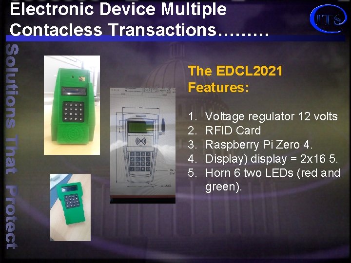 Electronic Device Multiple Contacless Transactions……… The EDCL 2021 Features: 1. 2. 3. 4. 5.