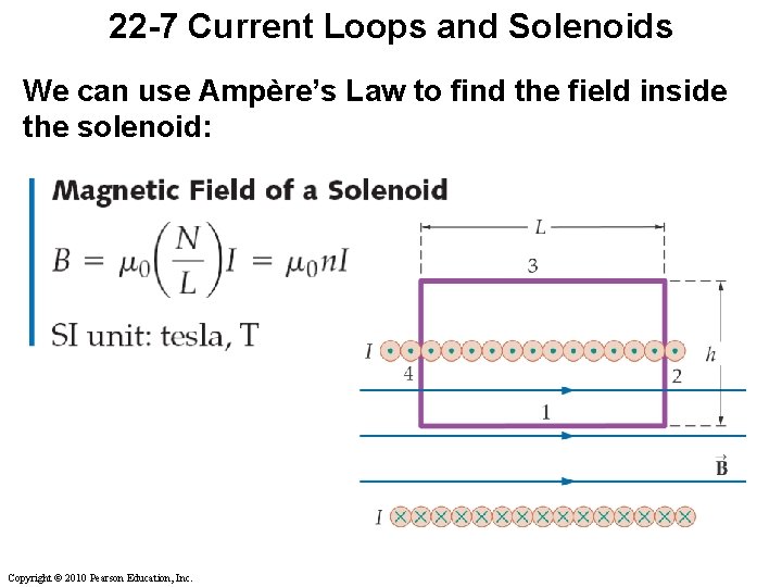 22 -7 Current Loops and Solenoids We can use Ampère’s Law to find the 22 -7 Current Loops and Solenoids We can use Ampère’s Law to find the