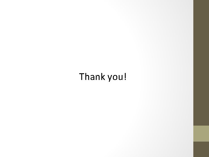 Thank you! Thank you!