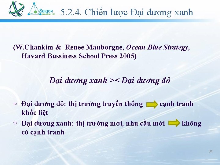 5. 2. 4. Chiến lược Đại dương xanh (W. Chankim & Renee Mauborgne, Ocean 5. 2. 4. Chiến lược Đại dương xanh (W. Chankim & Renee Mauborgne, Ocean
